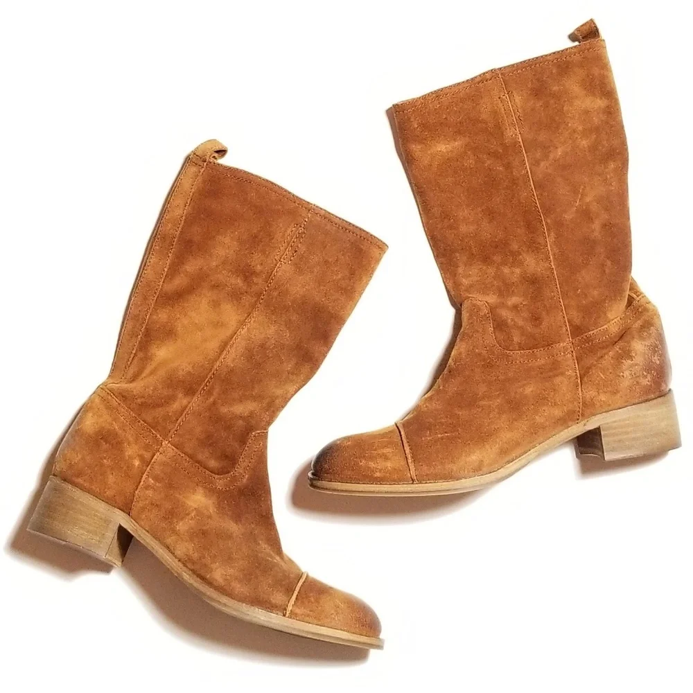 J. Crew Ryder Suede Equestrian Riding Boots - Picture 1 of 8